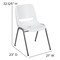 Flash Furniture White Shell Stack Chair RUT-EO1-WH-GG - alternate 10